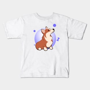 Cute corgi cartoon Kids T-Shirt